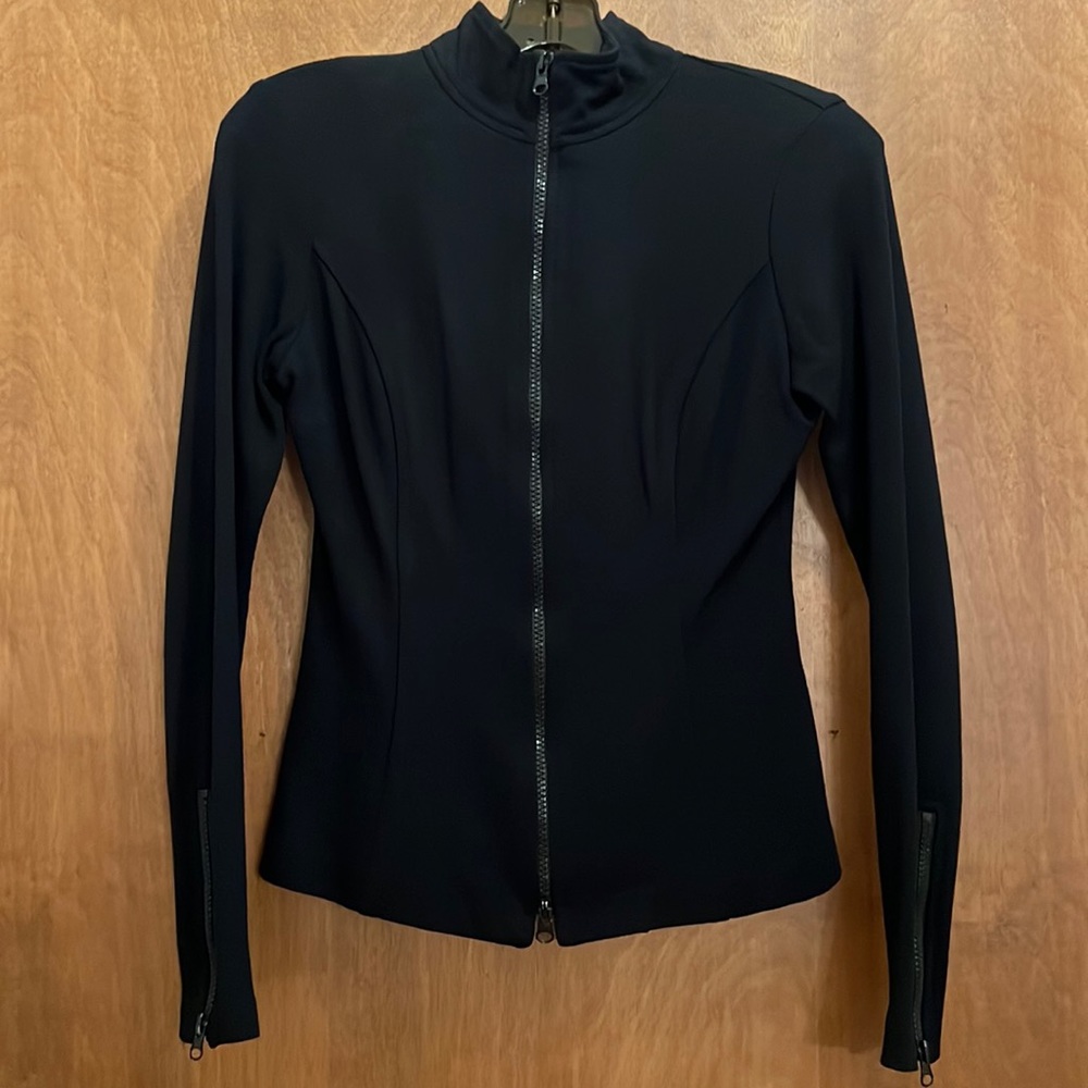 Cache Black Contour Zip Up Jacket - image 2